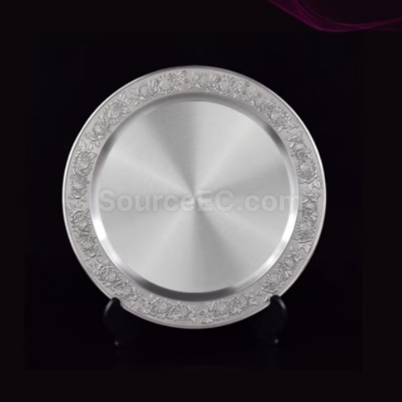 Customization 29CM Pure Tin Award Plate Commemorative Plate Promotional Products