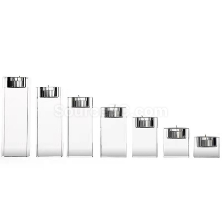 Customization Romantic Crystal Candle Holder Ornament Promotional Products