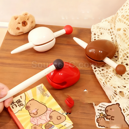 Customization Stress-relief wooden fish pen Promotional Products