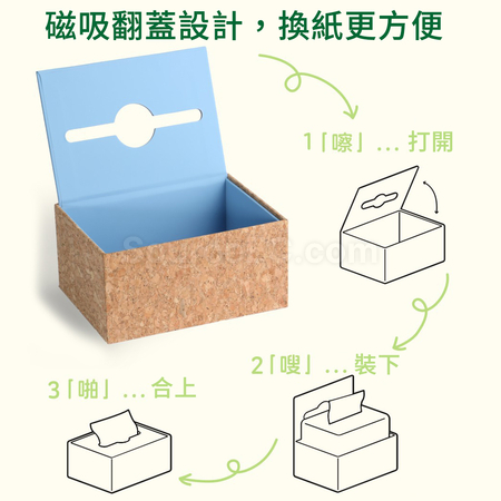 Customization Eco-friendly Cork Paper Towel Box Promotional Products