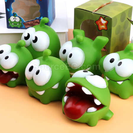 Customization Mung Bean Frog Sound-emitting Stress Relief Squishy Toy Promotional Products
