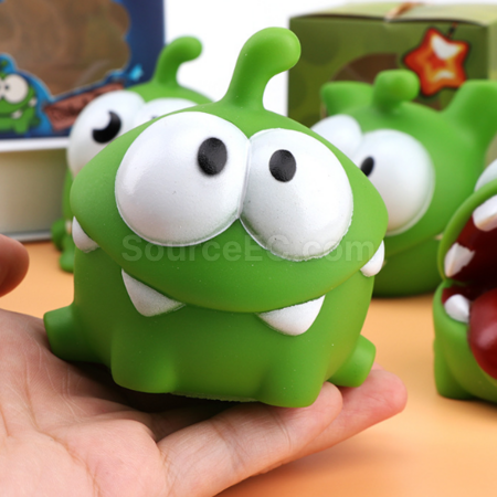 Customization Mung Bean Frog Sound-emitting Stress Relief Squishy Toy Promotional Products
