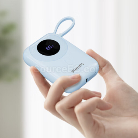Customization Philips 10000mAh 22.5W Dual-Cable Power Bank Promotional Products