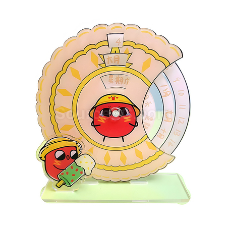 Customization Acrylic Rotating Calendar Promotional Products