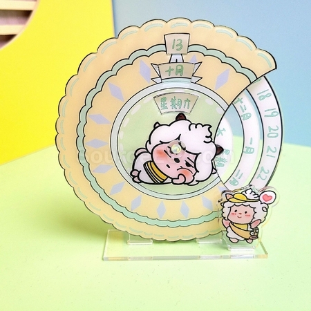Customization Acrylic Rotating Calendar Promotional Products