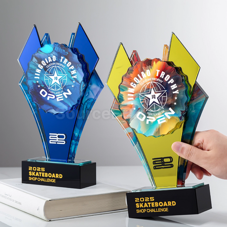 Customization Mirror Crystal Trophy Promotional Products