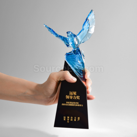 Customization Eagle Crystal Trophy Promotional Products