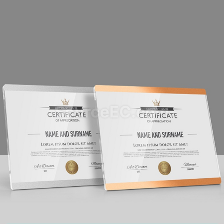 Customization Aluminum alloy bracket certificate photo frame Promotional Products