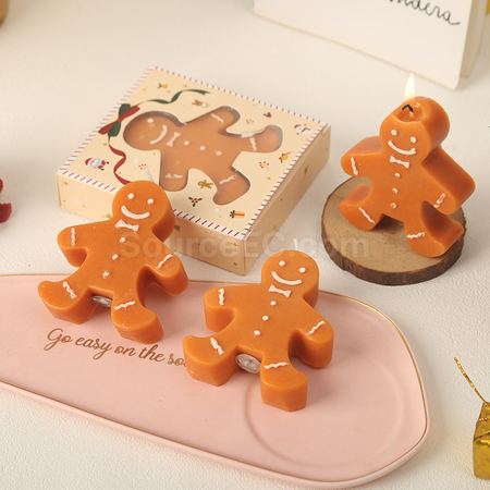 Customization Gingerbread Man Aromatherapy Candle Promotional Products