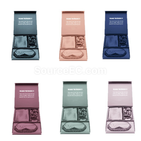 Customization Satin-like silk simulation three-piece set: eye mask, hair tie, pillowcase Promotional Products