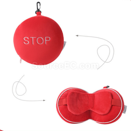 Customization Cartoon foldable eye mask pillow Promotional Products