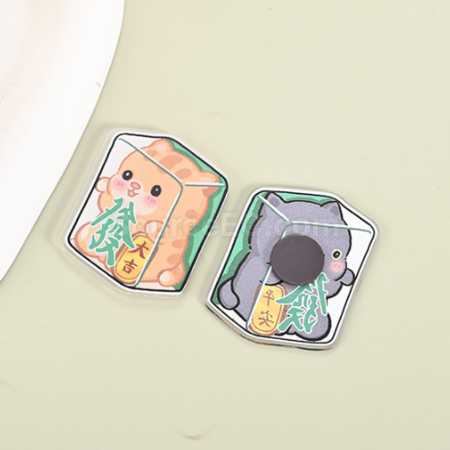 Customization Fortune Mahjong Acrylic Refrigerator Magnet Promotional Products