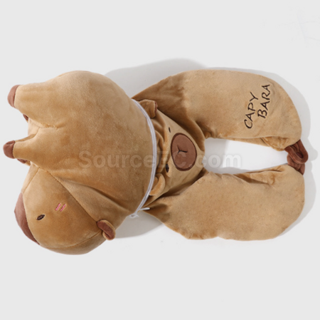 Customization Capybara Transformable Dual-Use U-Shaped Pillow Promotional Products