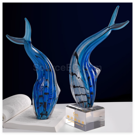 Customization Crystal Whale Award Promotional Products