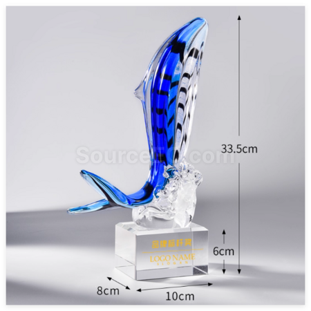 Customization Crystal Whale Award Promotional Products