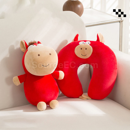 Customization Year of the Horse U-shaped pillow Promotional Products