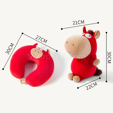 Customization Year of the Horse U-shaped pillow Promotional Products