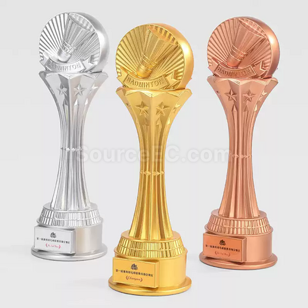 Customization Oversized badminton trophy Promotional Products