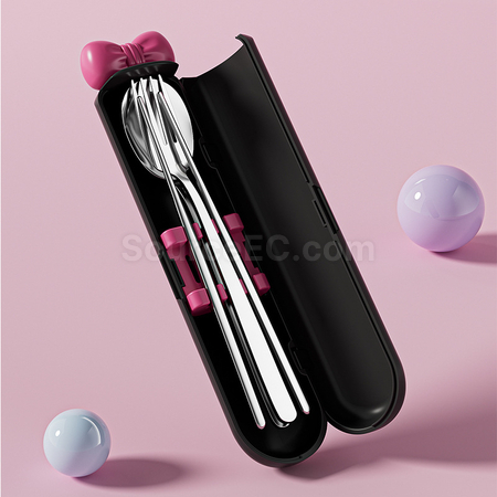 Customization Dopamine Bow 304 Stainless Steel Portable Set Promotional Products
