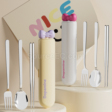 Customization Dopamine Bow 304 Stainless Steel Portable Set Promotional Products