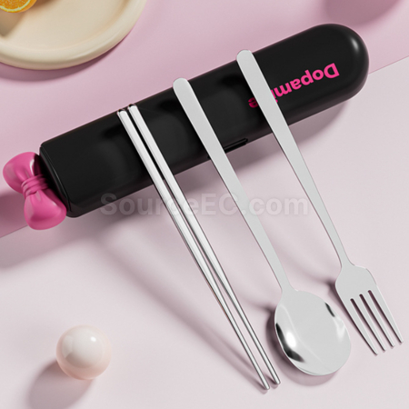 Customization Dopamine Bow 304 Stainless Steel Portable Set Promotional Products