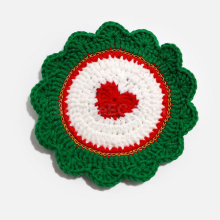 Customization Christmas cotton rope woven heat insulation pad Promotional Products