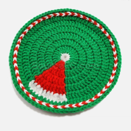 Customization Christmas cotton rope woven heat insulation pad Promotional Products