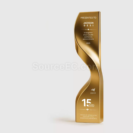 Customization Curved Metal Trophy Promotional Products