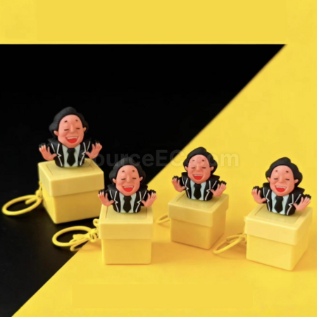 Customization Light-up Voice Stress-Relief Button Keychain Promotional Products