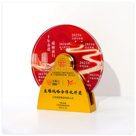 Customization Creative Metal Rotating Crystal Trophy Promotional Products