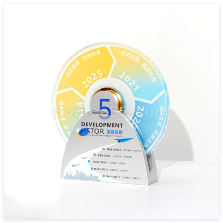 Customization Creative Metal Rotating Crystal Trophy Promotional Products