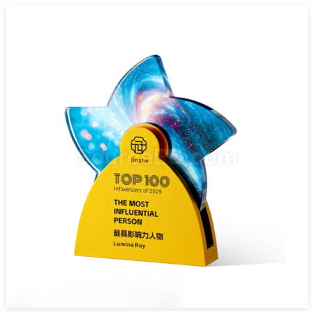 Customization Creative Metal Rotating Crystal Trophy Promotional Products