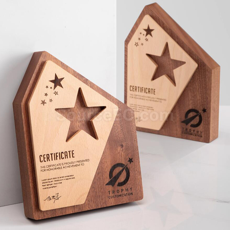 Customization Solid Wood Award Promotional Products