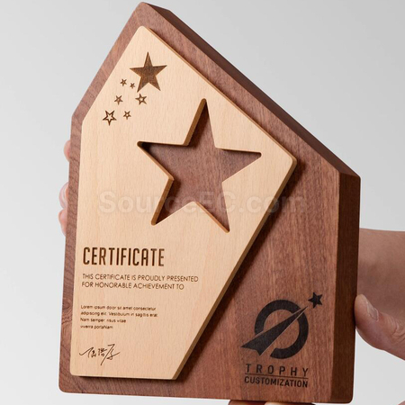 Customization Solid Wood Award Promotional Products