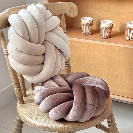 Customization Rope Coiled Flower Circular Throw Pillow Promotional Products