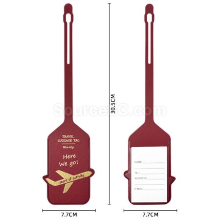 Customization PU Luggage Tag Promotional Products