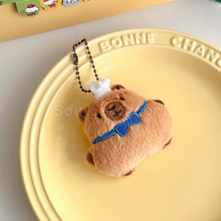 Customization Capybara Bread Plush Doll Pendant Keychain Promotional Products