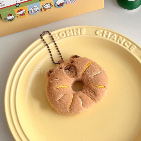 Customization Capybara Bread Plush Doll Pendant Keychain Promotional Products