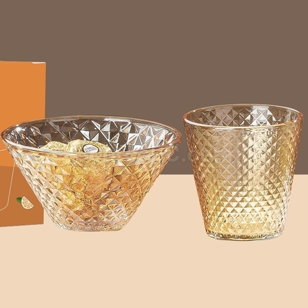 Customization Luxury Glass Bowl + Cup Set Promotional Products