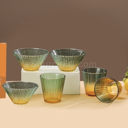 Customization Luxury Glass Bowl + Cup Set Promotional Products