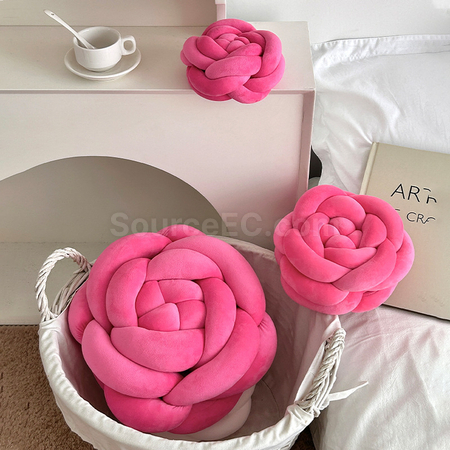 Customization Knitted Rose Pillow Promotional Products