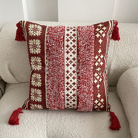 Customization Tufted Linen Printed Throw Pillow Promotional Products