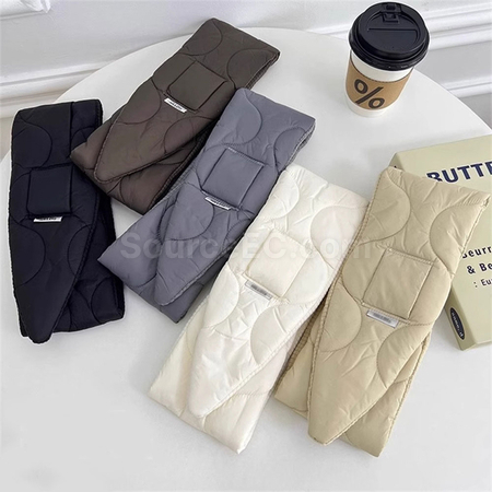 Customization Korean Winter Knitted Down Scarf Promotional Products