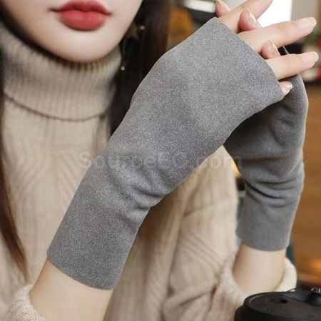 Customization Velvet Half-finger Gloves Promotional Products