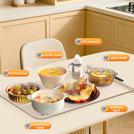 Customization Constant Temperature Flexible Silicone Food Warming Mat Promotional Products