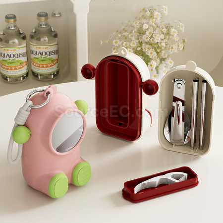 Customization Cartoon portable tableware set Promotional Products