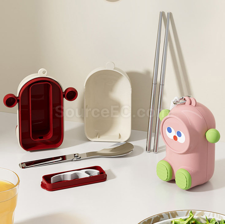 Customization Cartoon portable tableware set Promotional Products