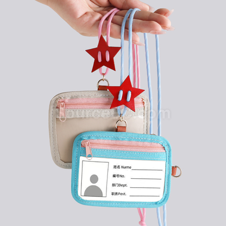 Customization Contrast color soft shell card holder Promotional Products