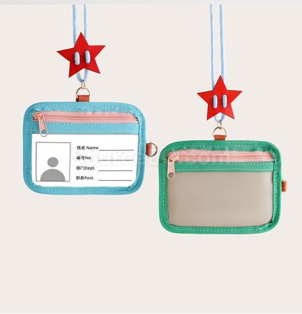 Customization Contrast color soft shell card holder Promotional Products