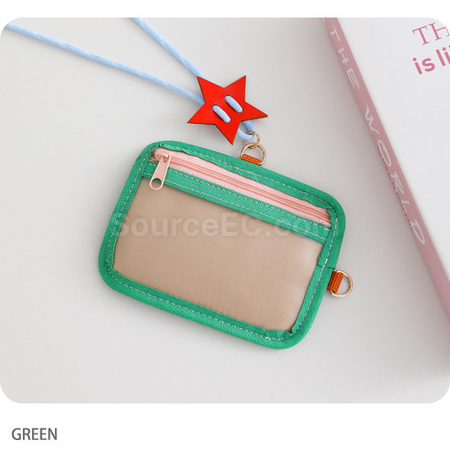 Customization Contrast color soft shell card holder Promotional Products